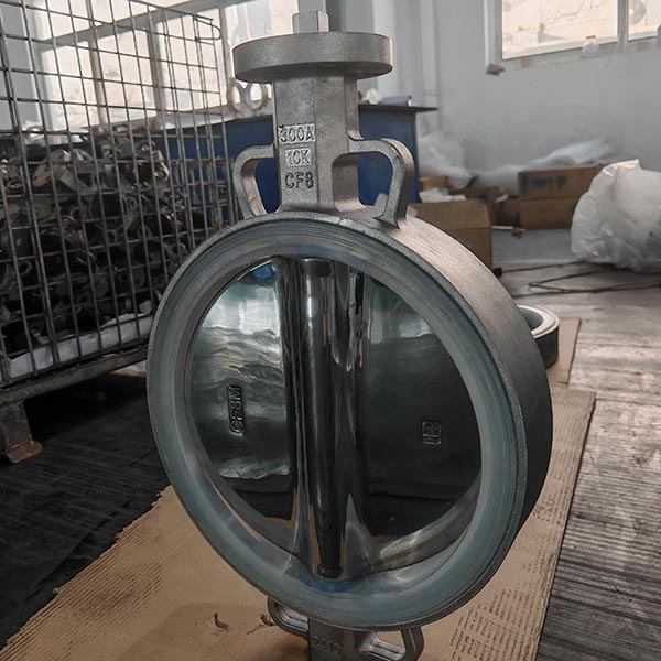 polished cf8 wafer butterfly valve