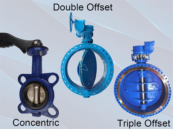 concentric vs double offset vs triple offset